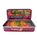 Rhino 69 Gummy Male Enhancement Supplement Box (Tin) with 10 Gummies per Box - Image 4