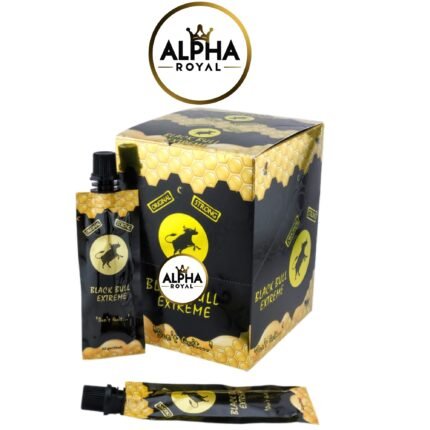 Black Bull Extreme "Don’t Quit" Honey, Halal, NO GMO (12 Pouches – 22 G)
