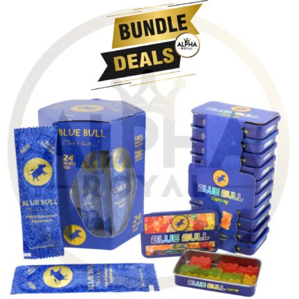 Blue Bull Enhancement Sachets & Gummies Bundle