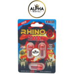 Rhino 8 2000K Trio Pack - Fast-Acting Supplement, 15 Packs per Box