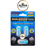 Rhino Rush 5000K Trio - Fast-Acting, Long-Lasting Supplement, 15 Packs per Box
