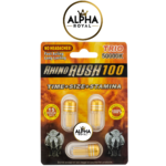 Rhino Rush 100 Trio 5000K - Fast-Acting, Long-Lasting Supplement, 15 Packs per Box