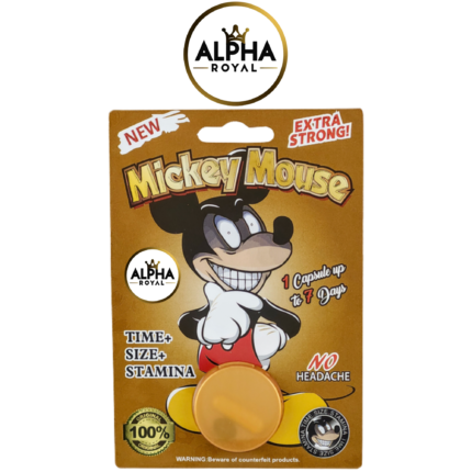 Mickey Mouse Extra Strong - Male Enhancement Capsule, Effective for Up to 7 Days, Double Pills