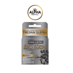 Trojan Supra BareSkin Non-Latex Condoms – Ultra Thin Polyurethane (3 Pack)