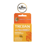 Trojan Ultra Ribbed, Ultra Stimulation Condoms – Lubricated (3 Pack)
