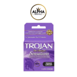 Trojan Her Pleasure, Sensation Condoms – Lubricated (3 Pack)