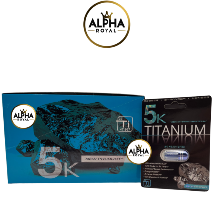 5K Titanium | Single Pill | 24 Blister Cards per Box | Hanging Pack